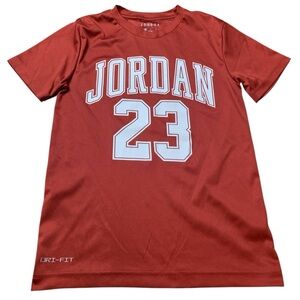 Jordan 23 Red Dri-Fit Graphic Tee - Youth Medium (10-12)